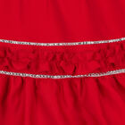 Girls Red Embellished Dress, 1, hi-res